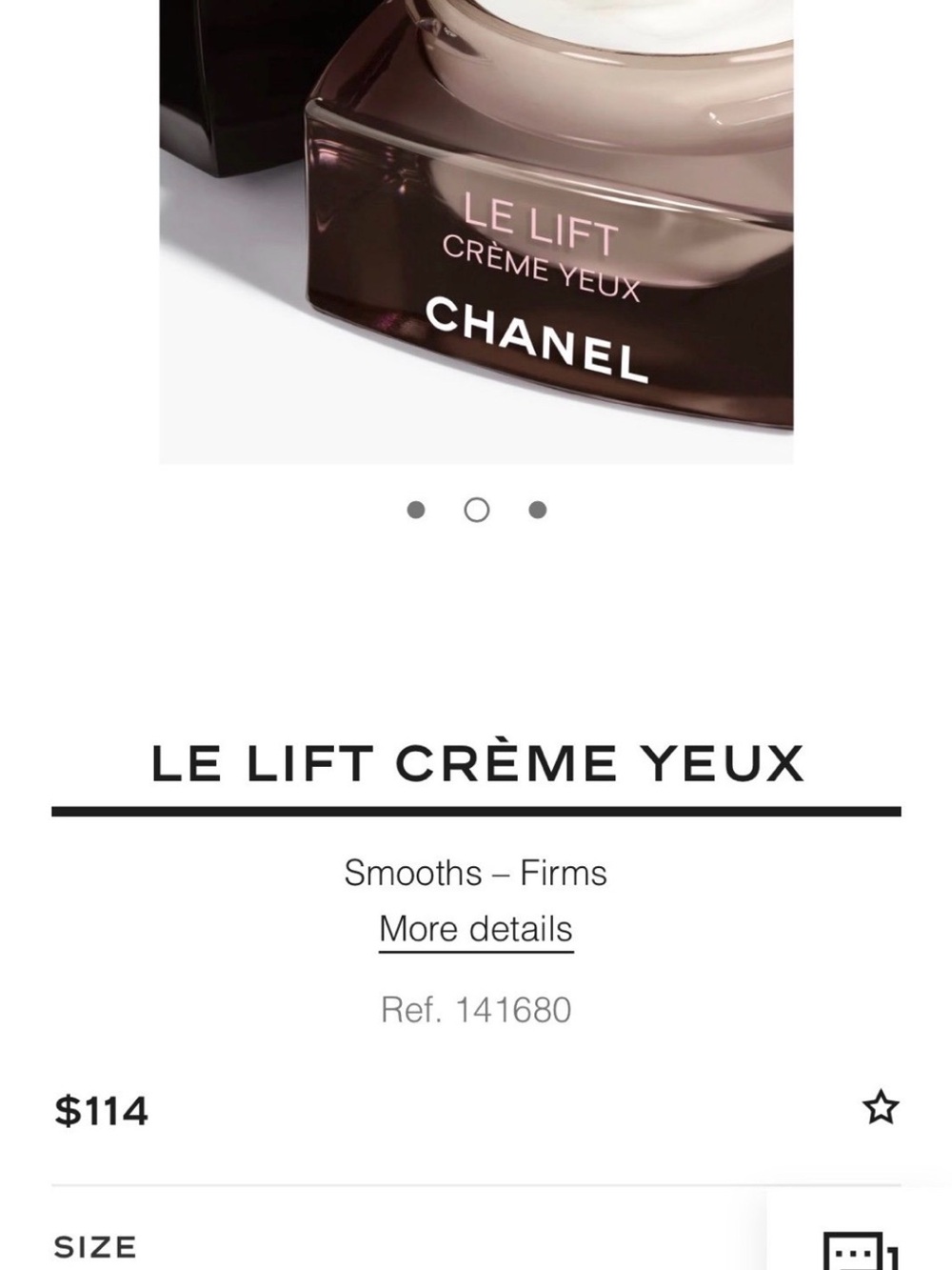 Chanel LE LIFT CRÈME YEUX Smooths Firms Eye Cream 5pcs Mini (Value $114) - Picture 4 of 5